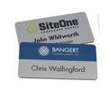 Magnetic Name Badges- 1.5" X 3" (Silver)